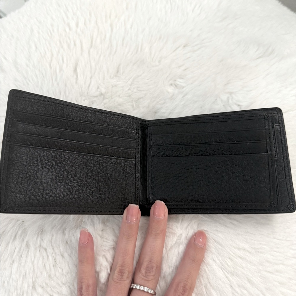 Wallet black leather - Picture 2 of 5